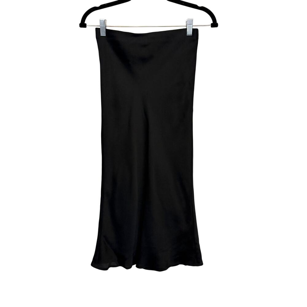 Glassons Midi Skirt Size 6 Black Minimalist Career Office Work Business Gothic